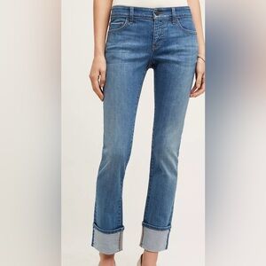 Pilcro and the Letterpress Parallel Straight Jeans | Medium Blue | Size 28